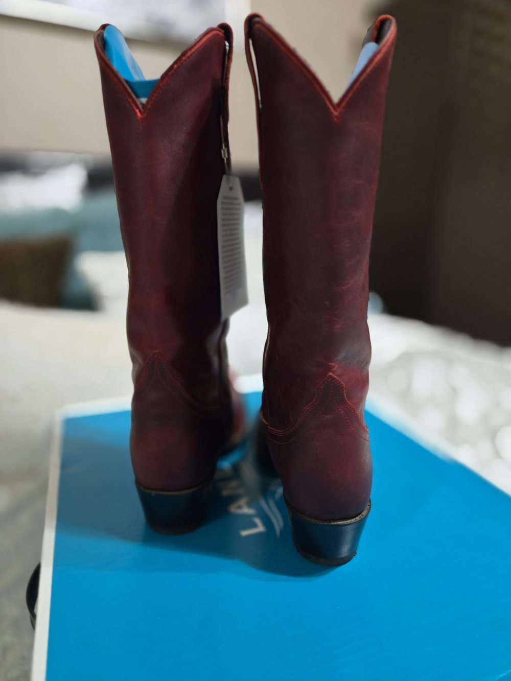 Dark Red Emma Jane Tall Boots By Lane Size 8 NWT - Picture 4 of 11